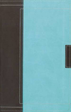 NASB Thinline Bible: Chocolate/Turquoise, Italian Duo Tone
