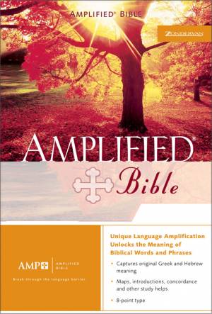 Amplified Bible: Burgundy, Top Grain Leather