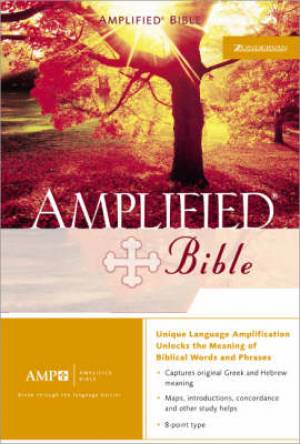 Amplified Bible: Black, Bonded leather