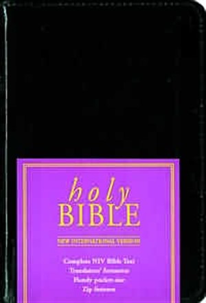 NIV Pocket Bible: Black, Bonded Leather, Zip (British text)