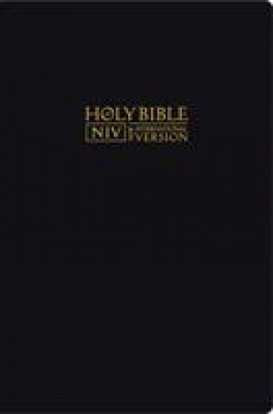 NIV Bible: Black, Bonded Leather, Large Print, British Text
