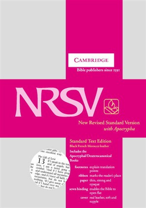 NRSV Standard Text Bible with Apocrypha: Black, French Morocco Leather