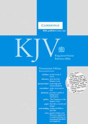 KJV Presentation Reference Bible: Black, Goatskin Leather