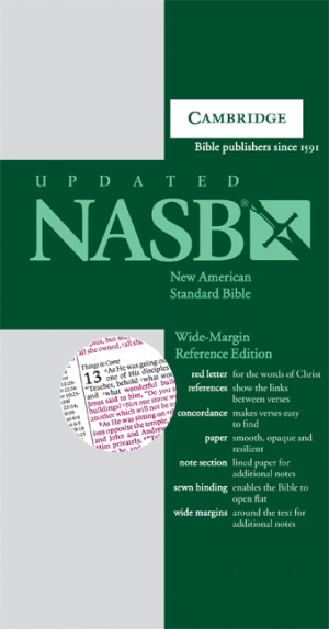 NASB Wide Margin Reference Bible: Dark Green, Hardback