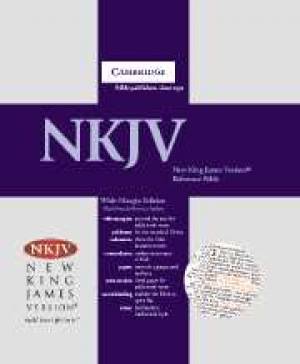 NKJV Wide Margin Reference Bible: Black French Morocco Leather