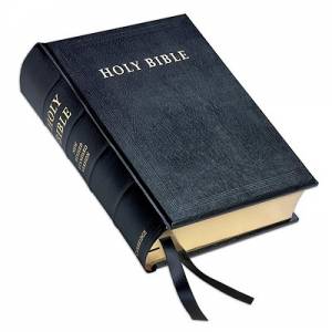 NRSV Lectern Bible: Black, Goatskin
