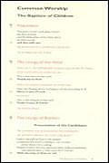Common Worship: The Baptism of Children