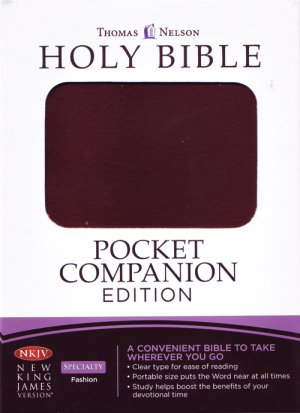 NKJV Pocket Companion Bible: Tan, Bonded Leather