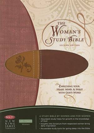 NKJV Woman's Study Bible: Chestnut Brown/Burgundy,  LeatherSoft: Thumb Index