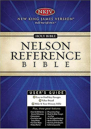 NKJV Reference Bible: Black, Bonded Leather, Thumb Index