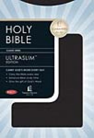 NKJV UltraSlim Bible: Black, Calfskin