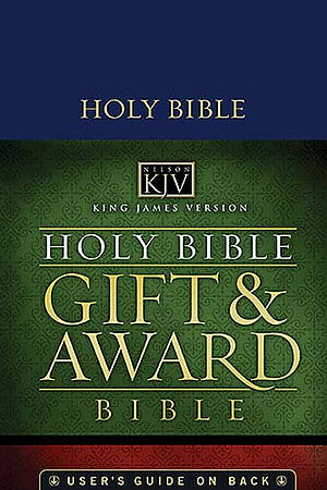 KJV Gift and Award Bible: Blue, Leatherflex