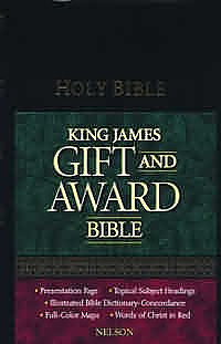 KJV Gift and Award Bible: Black, Leatherflex