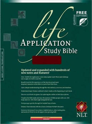 NLT Life Application Study Bible: Burgundy, Imitation Leather
