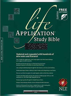 NLT Life Application Study Bible: Black, Bonded Leather, Thumb Index