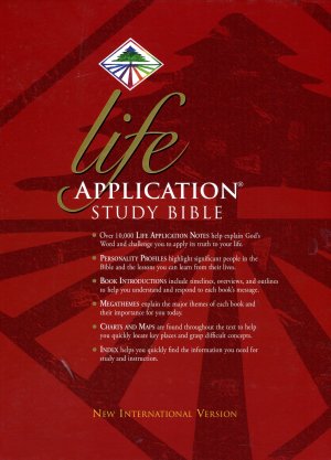 NIV Life Application Study Bible: Black, Bonded Leather