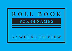 Sunday School Roll Book 54 Names