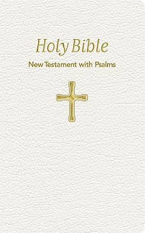 KJV Baby Bible Nt With Psalms White Lthf