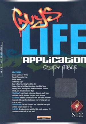 NLT Guy's Life Application Bible: Onyx, Imitation Leather