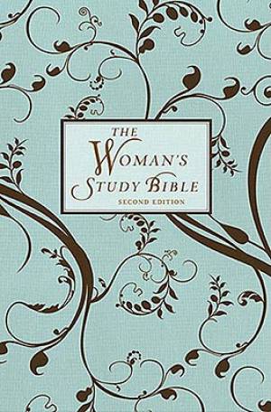 NKJV Woman's Study Bible Personal Size: Chocolate/Light Blue, Paperback