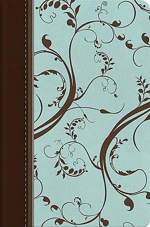 NKJV Woman's Study Bible Personal Size: Chocolate/Light Blue, Leather