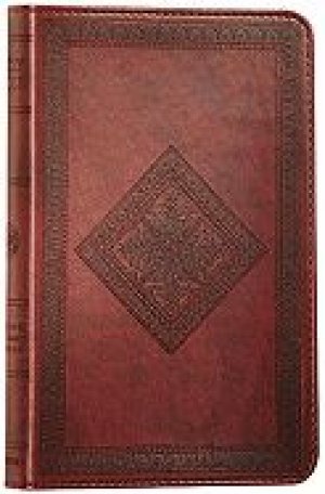 ESV Compact Diamond Design Bible: Chestnut, Tru-tone