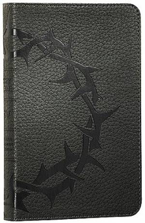 ESV Compact Bible: Charcoal, Crown Design, TruTone