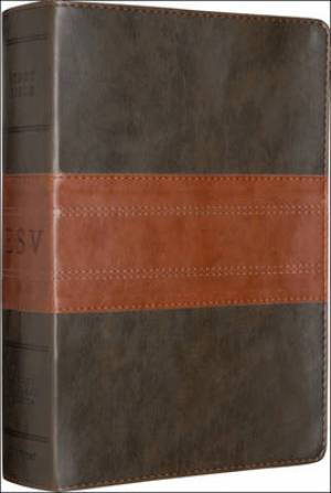 ESV Study Bible: Forest / Tan, Trail Design, TruTone