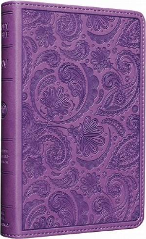 ESV Compact Bible: Purple, Paisley Design, TruTone