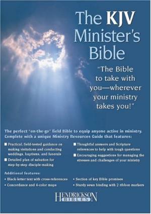 KJV Minister's Bible: Black, Leather