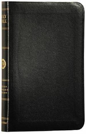 ESV Personal Size Reference Bible: Black, Genuine Leather