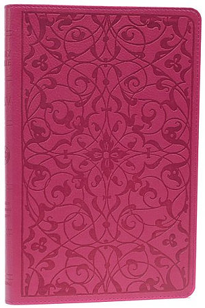 ESV Thinline Wild Rose Floral  Bible: Pink Trutone