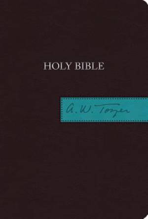 KJV AW Tozer Bible Flexi-soft Imitation Leather Brown with Teal trim