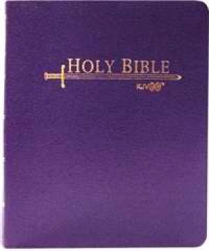 KJV Personal Size Easy Reading Sword Bible: Purple, Bonded Leather