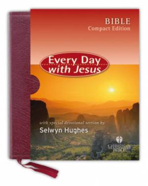 Every Day with Jesus Compact Bible: Dark Maroon, Bonded Leather