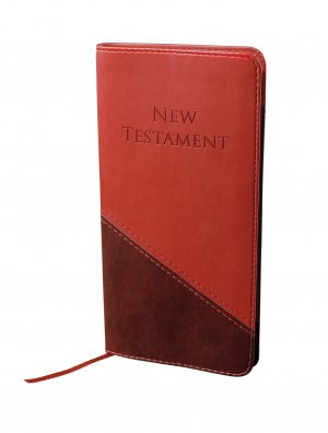 KJV Slimline Pocket New Testament: Two-tone Burgundy, Imitation Leather