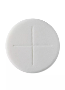Peoples Altar Breads Single Cross - White - Pack of 900