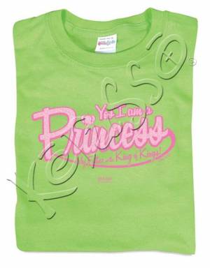Princess T Shirt: Green, Adult Large