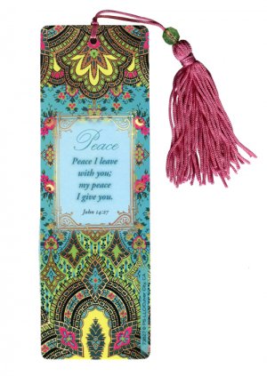 Peace Bookmark with Tassel