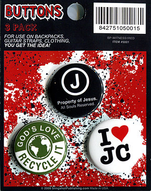 Witness Badges I Love JC - Pack of 3