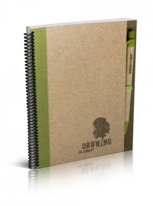 Growing In Christ Notebook and Pen Set