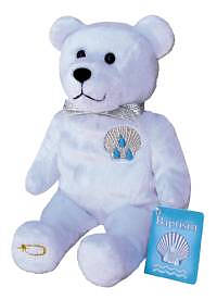 Baptism Purity Holy Bear - White