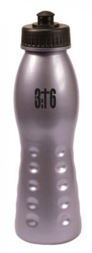 Sporty Plastic Water Bottle: Silver John 3:16