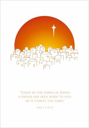 Bethlehem Christmas Card - Pack of 10