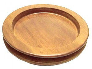 Mahogany Stacking Bread Plate