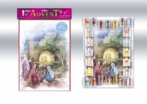 Shepherds & Manger Advent Calendar With Bible Texts
