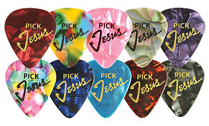 Jesus Guitar Pick: Pack of Five