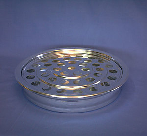 Silvertone 40 Hole Communion Tray