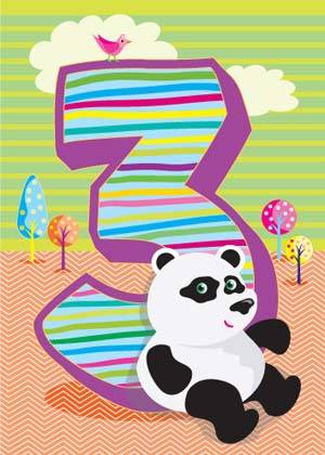 3rd Birthday Card - Pack of 6