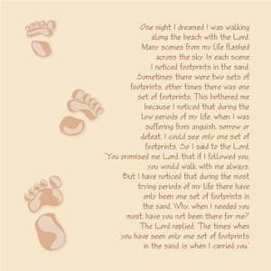 Footprints Card - Pack Of 6